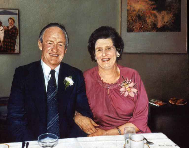 Portrait study of Mr and Mrs Eade 1993